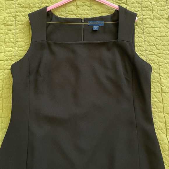 Karen Scott 2PC Suit VNeck Collarless Button Down Jacket & Sleeveless Dress Sz14 - Picture 7 of 12